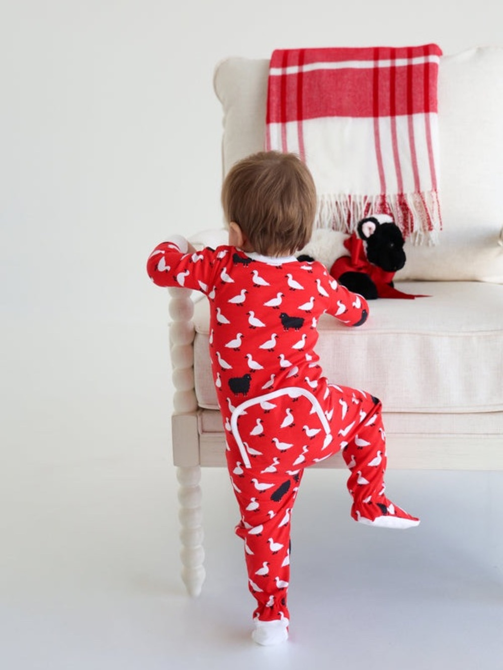 NWT 0-3m TBBC Beaufort Bonnet Co Onsie Knox's Night Night Baa Baa Black Sheep